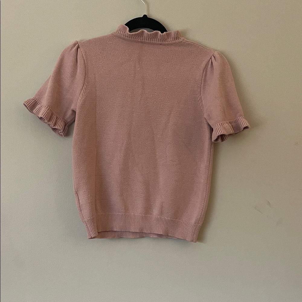 Premise Blush Ruffle Trim Top - Picture 5 of 7